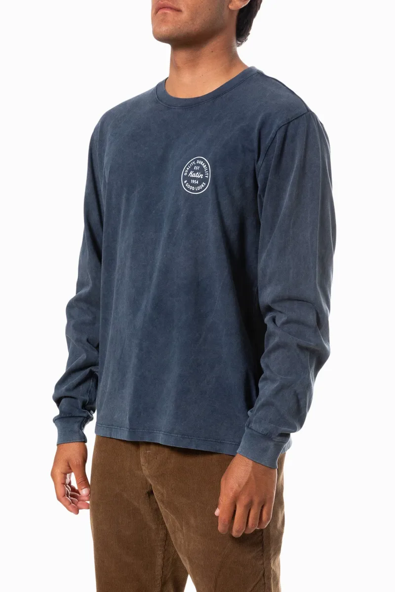 Katin League Long Sleeve Tee Navy Mineral-1